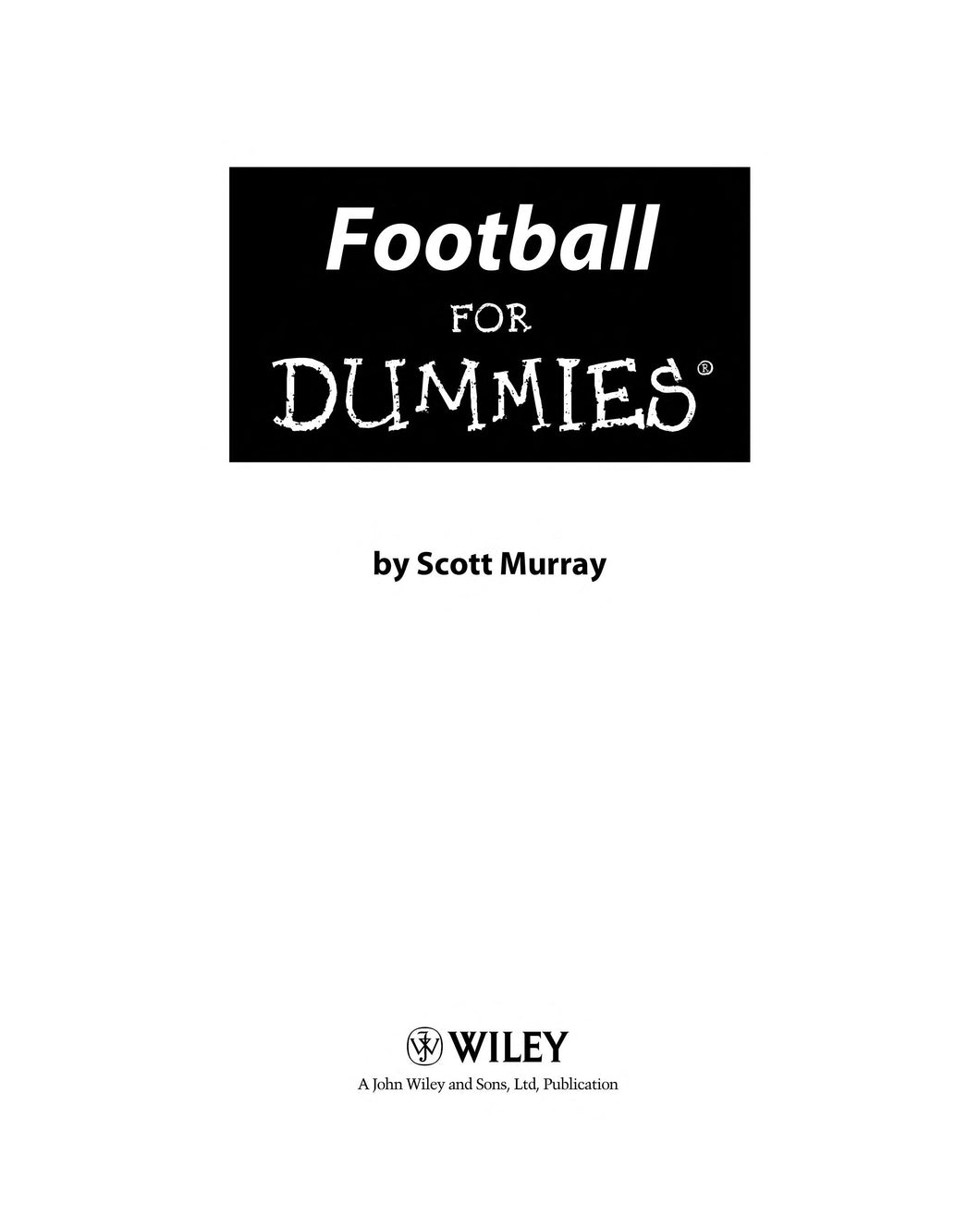 Football For Dummies