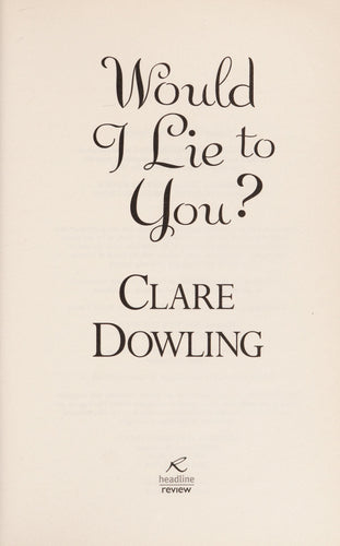 Would I Lie To You?
