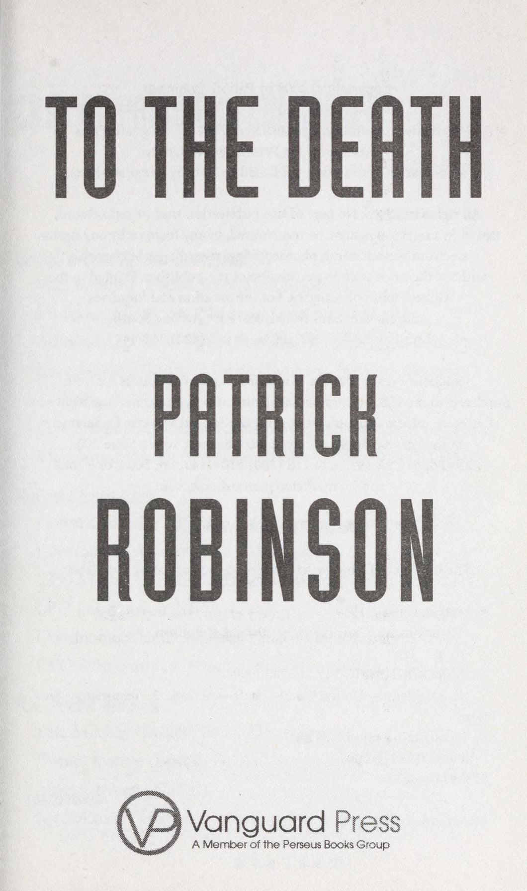 To The Death