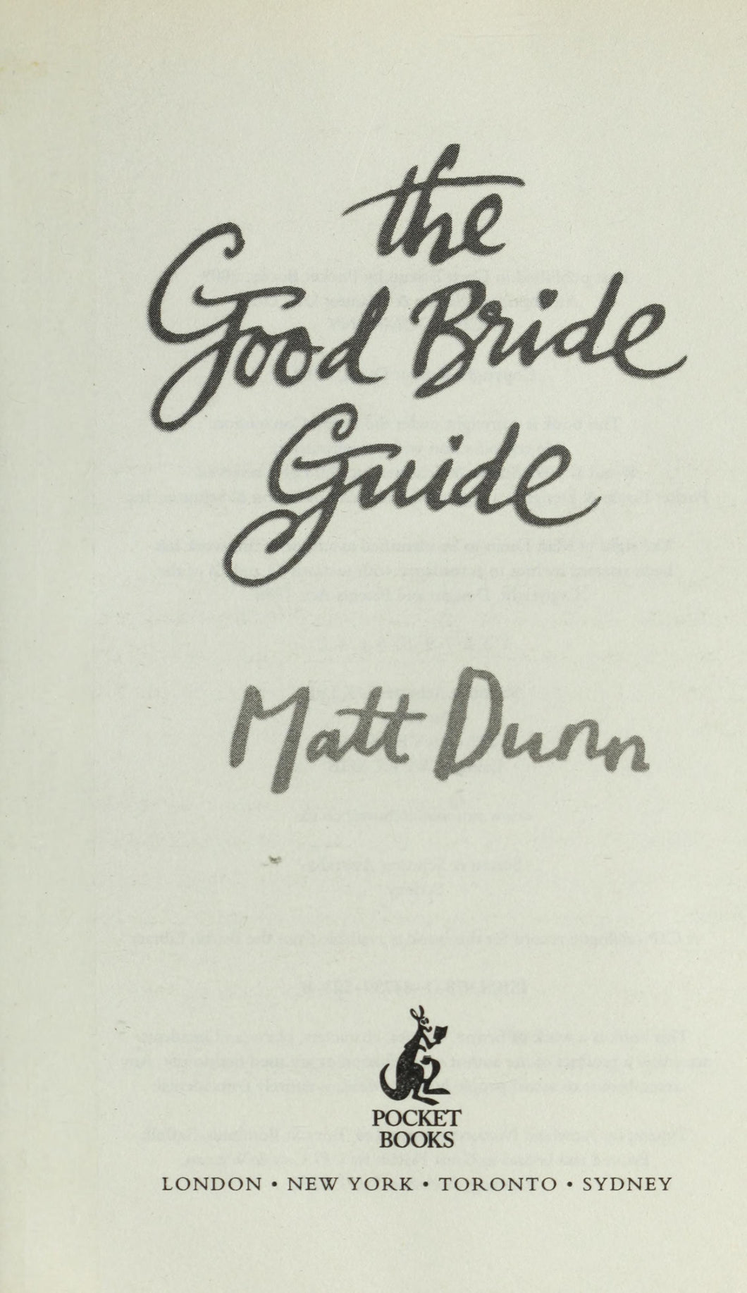 The Good Guide Bride