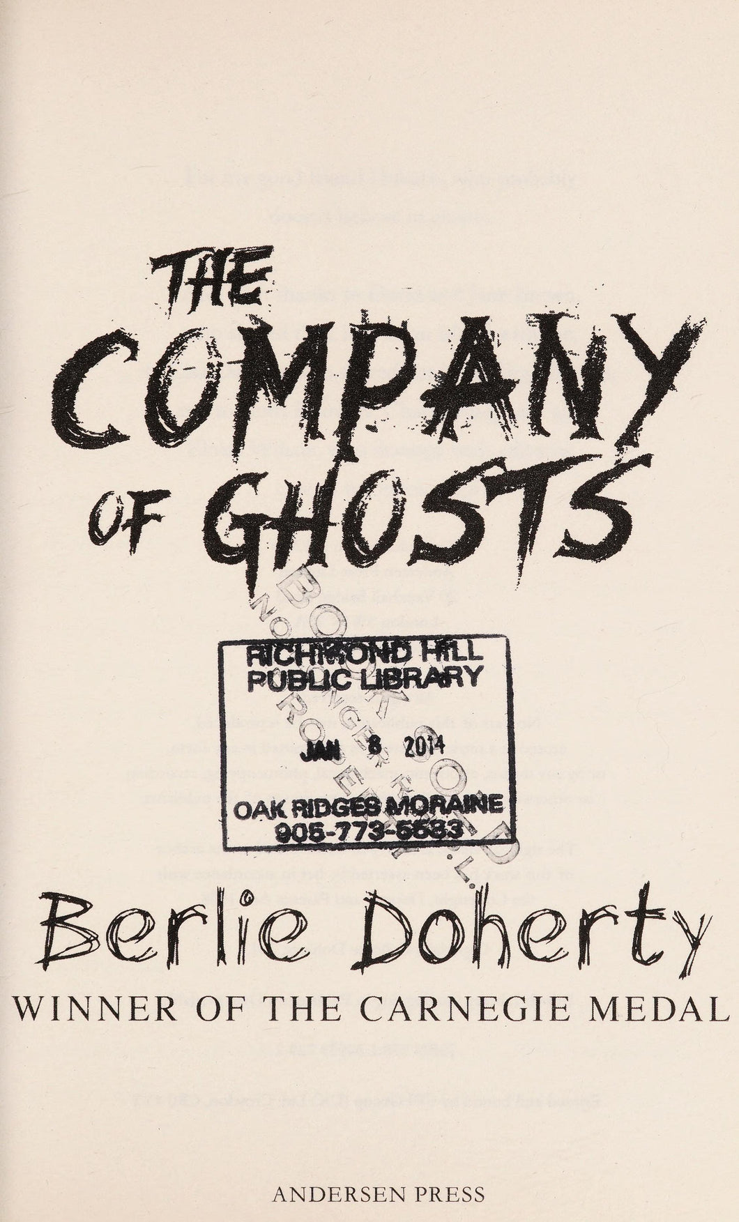 The Company Of Ghosts